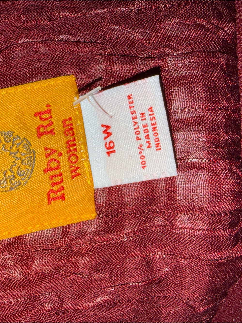 Ruby Rd. Croc-Embossed Red Button Jacket - Picture 2 of 2